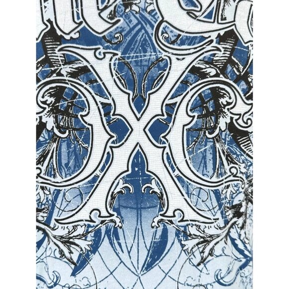 Xtreme Couture by Affliction Men's T-Shirt Crusaders Blue Biker S-2XL - Picture 9 of 10